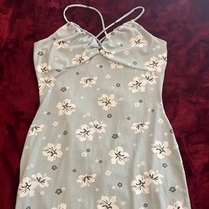 Light blue floral dress